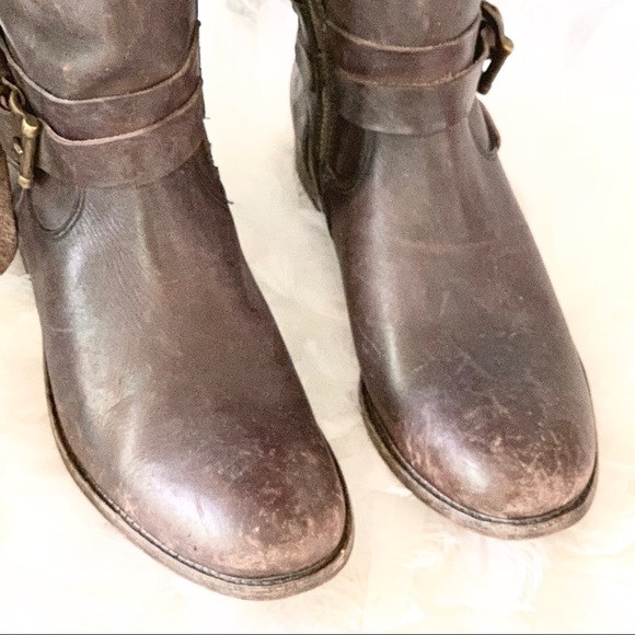 🎉HP🎉Frye Melissa Knotted Tall Brown Stonewashed - Picture 5 of 8